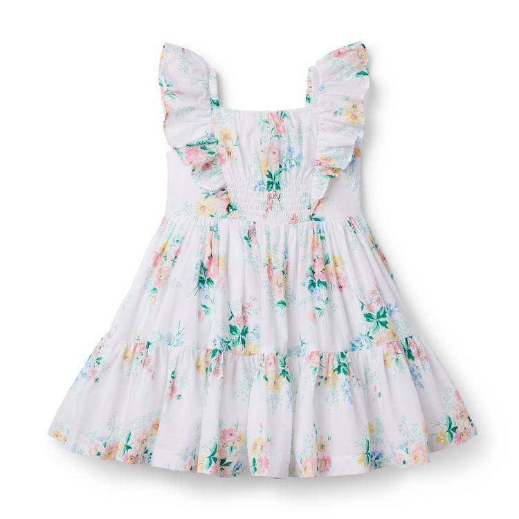 Floral Smocked Ruffle Dress | Janie and Jack