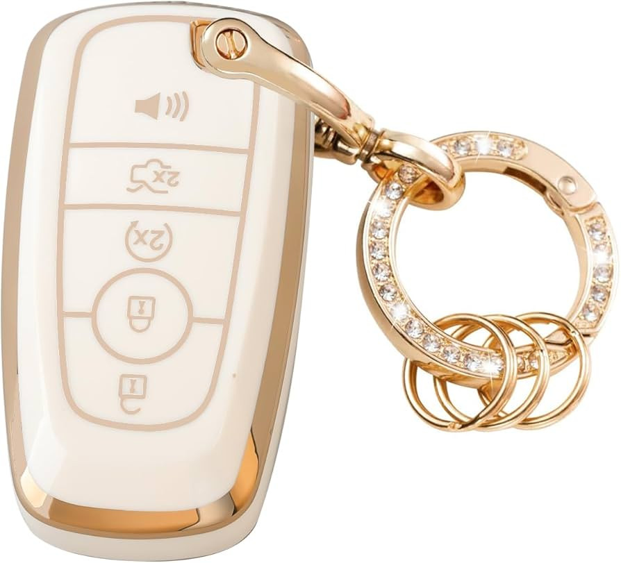 Key Fob Cover Compatible with Ford Bronco Mustang Fusion Raptor F150 F250 Edge Explorer Expeditio... | Amazon (US)