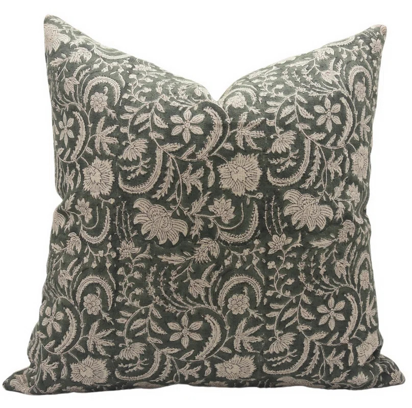Floral Linen  Pillow Cover for Indoor/Outdoor | Wayfair North America