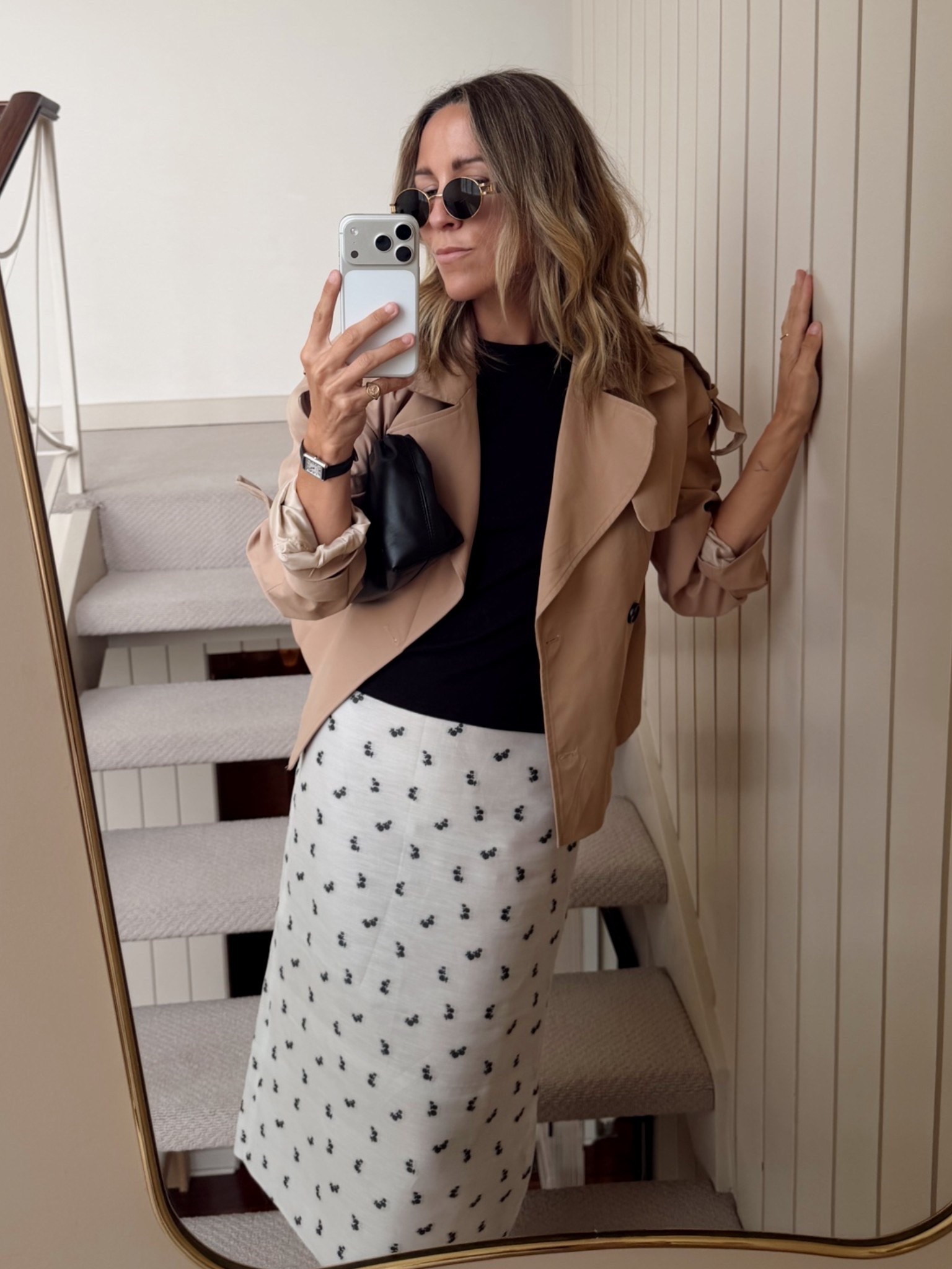 Biz casual. Skirt is Tibi