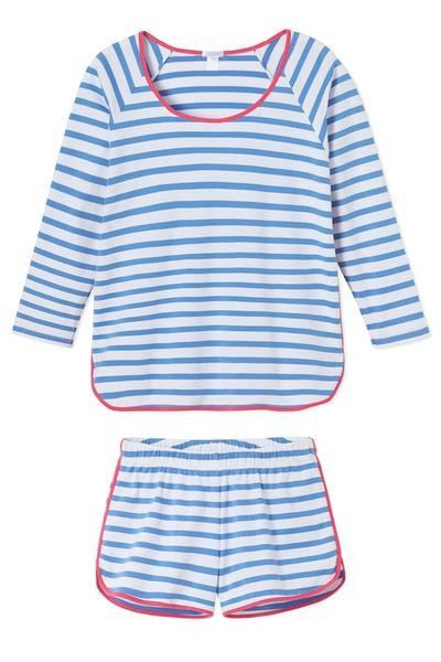 Pima Long-Short Set in Shore | LAKE Pajamas