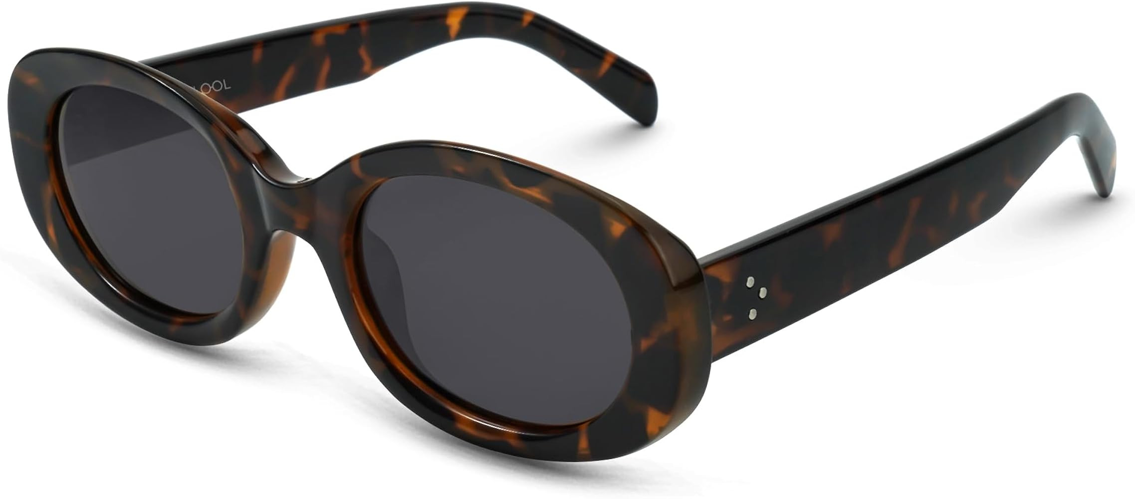 Zeelool Retro Oval Sunglasses for Women Polarized UV400 Protection 90s Sunglasses Vintage Shades | Amazon (US)