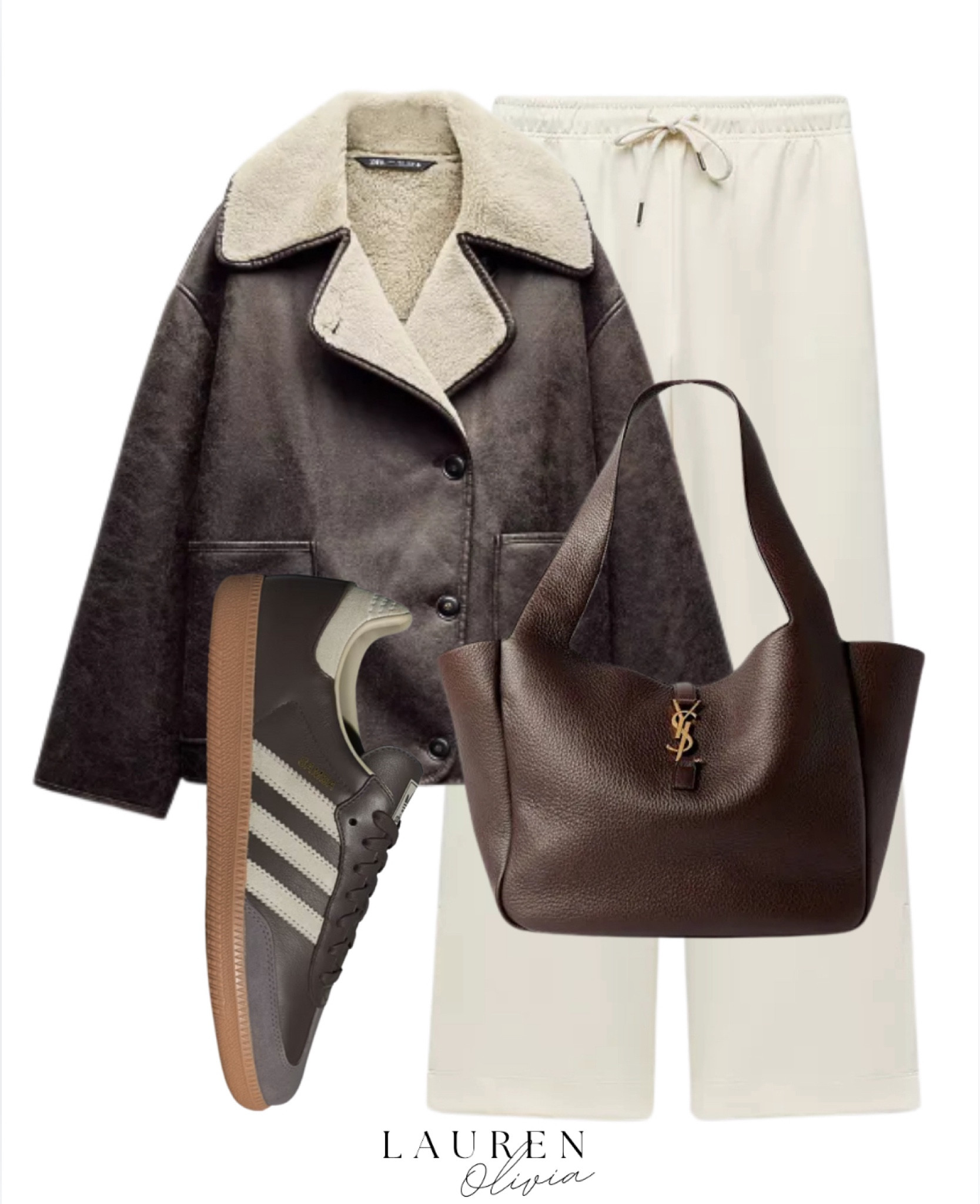 Brown & Cream = it’s a ? I’ll let you finish the rest 🤍

Tags: brown and cream outfit, brown aviator, brown adidas, brown ysl handbag, cream joggers, autumn outfit, mum style

#LTKautumn #LTKstyletip #LTKuk
