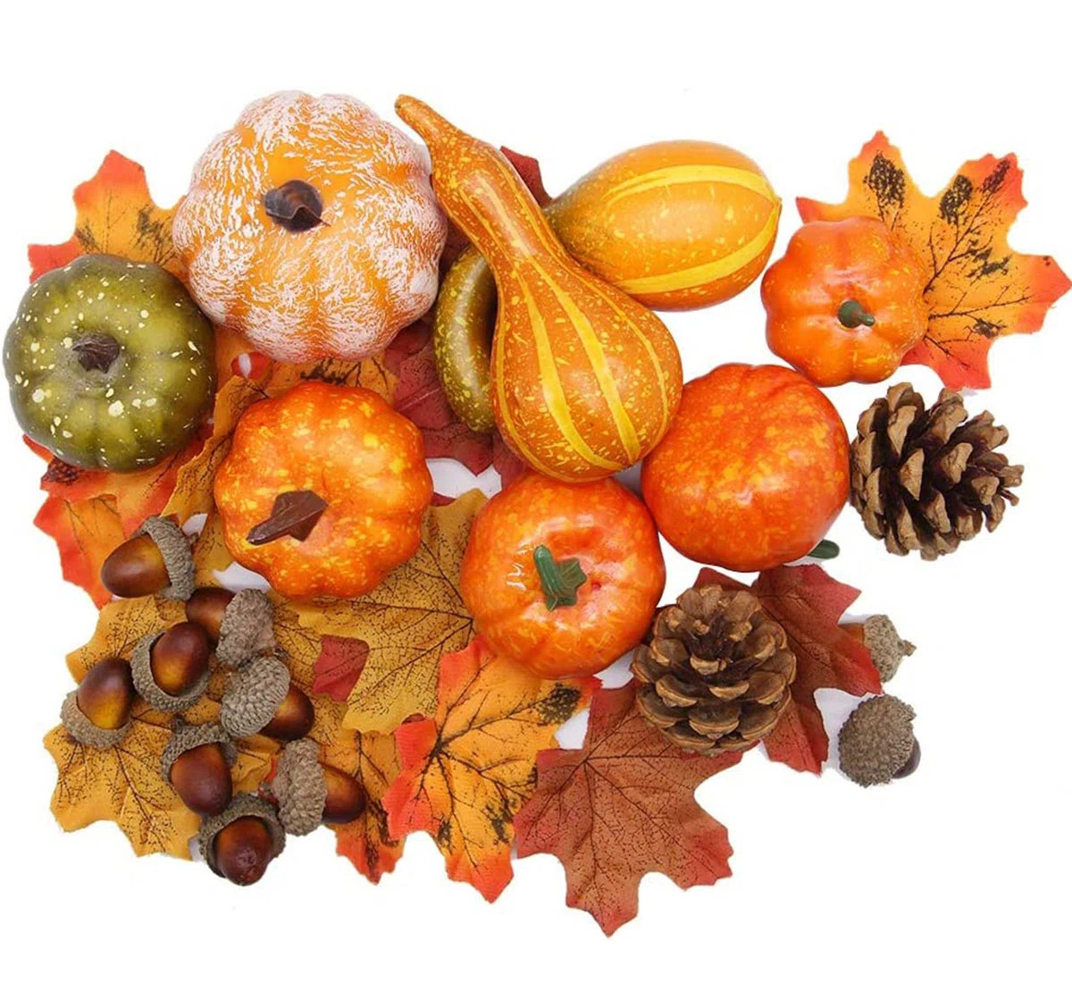 The Holiday Aisle® Thanksgiving Artificial Pumpkins Home Fall Decoration Set & Reviews | Wayfair | Wayfair North America