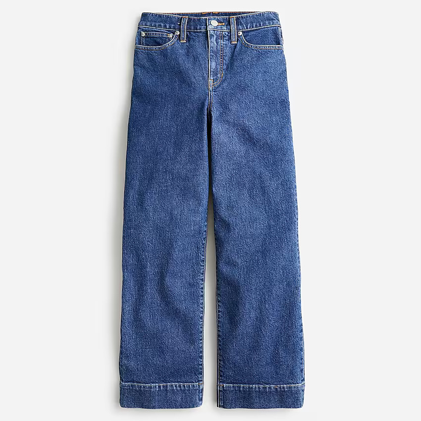 Slim wide-leg jean in Bourbon wash | J. Crew US