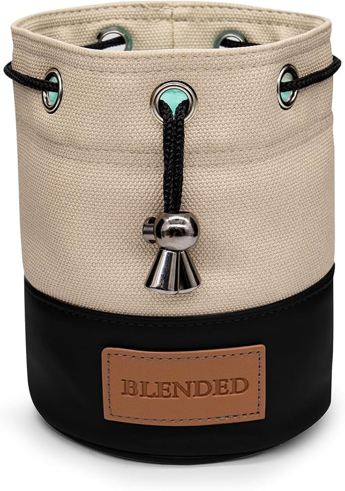 Golf Valuables Pouch,Bucket Waist Design Golf Pouch Bag with Drawstrings Golf Tee Bag Pouch Leath... | Amazon (US)