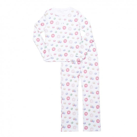 HART + LAND Women’s Pima Cotton PJ Set – Donuts and Macarons | The Tot