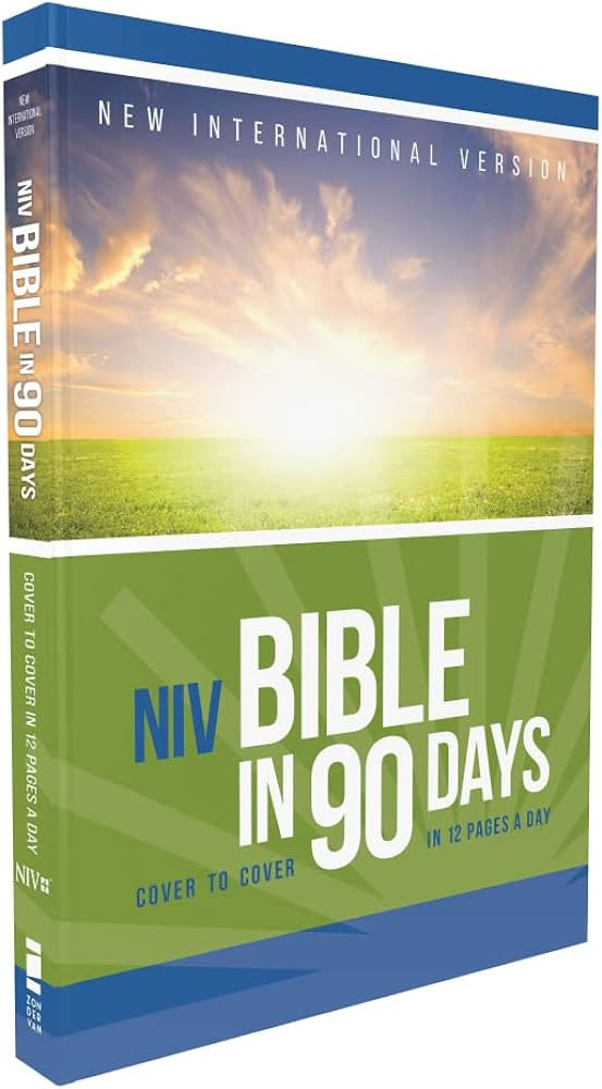NIV, Bible in 90 Days, Paperback: Cover to Cover in 12 Pages a Day | Amazon (US)