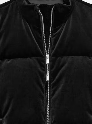 Velvet Puffer Jacket | Arket UK