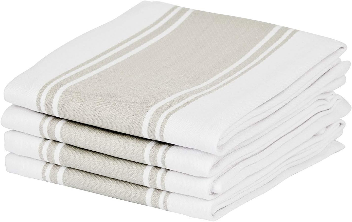 Cucinare Kitchen Towels 100% Cotton Professional Grade Large and Absorbent with Vintage Stripe Te... | Amazon (US)