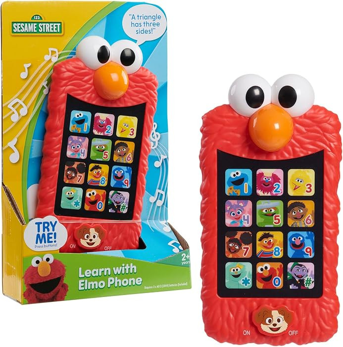 Sesame Street Learn with Elmo Pretend Play Phone, Learning and Education, Kids Toys for Ages 2 Up... | Amazon (US)