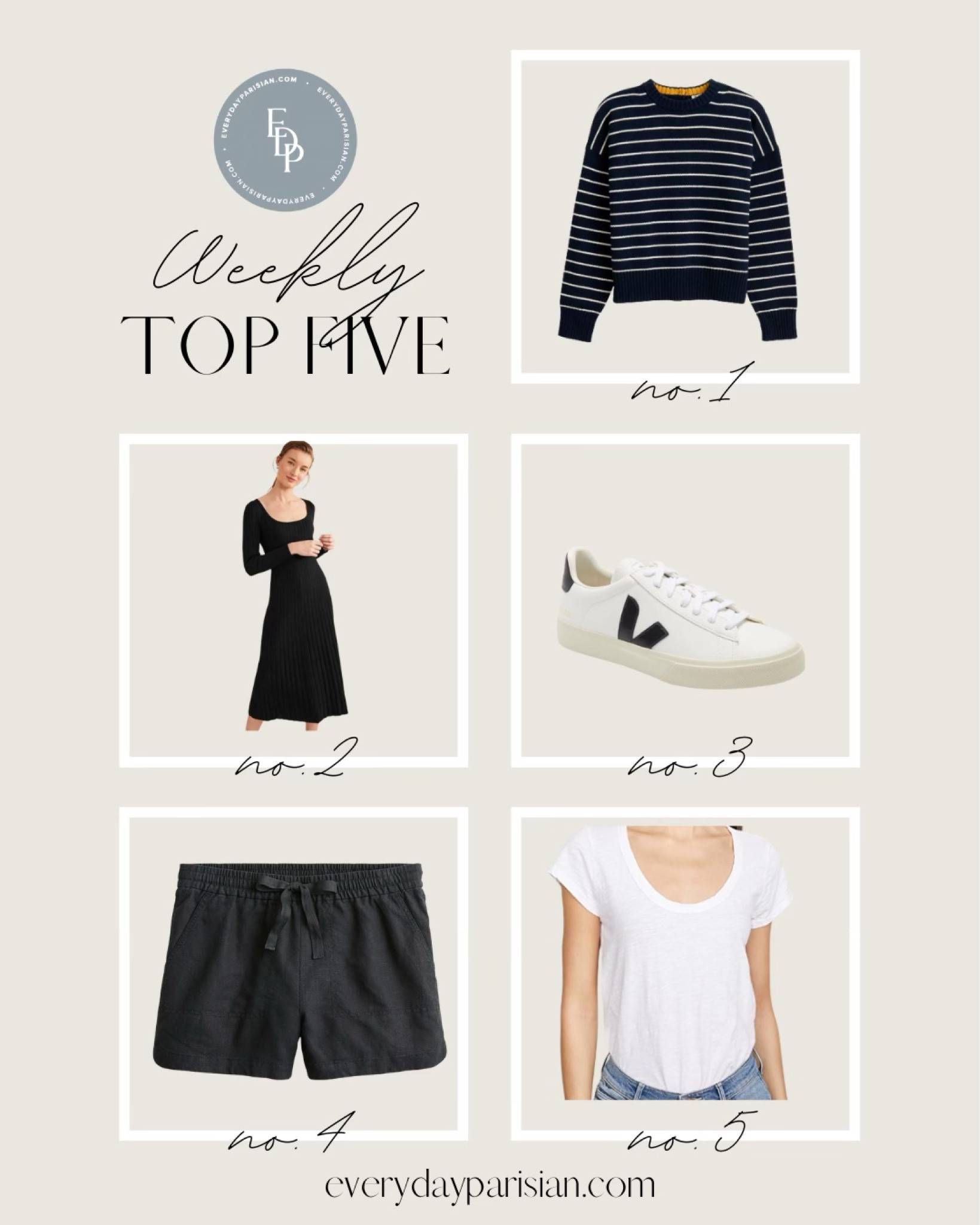 This week’s best sellers include the best white t-shirt. I have two and own it in black! Runs true to size, I have smalls. Veja sneakers are hot and sold out at Nordstrom so I found other retailers that carry them. My favorite linen shorts from JCrew are back and on sale. 

#LTKSale #LTKshoecrush #LTKSeasonal