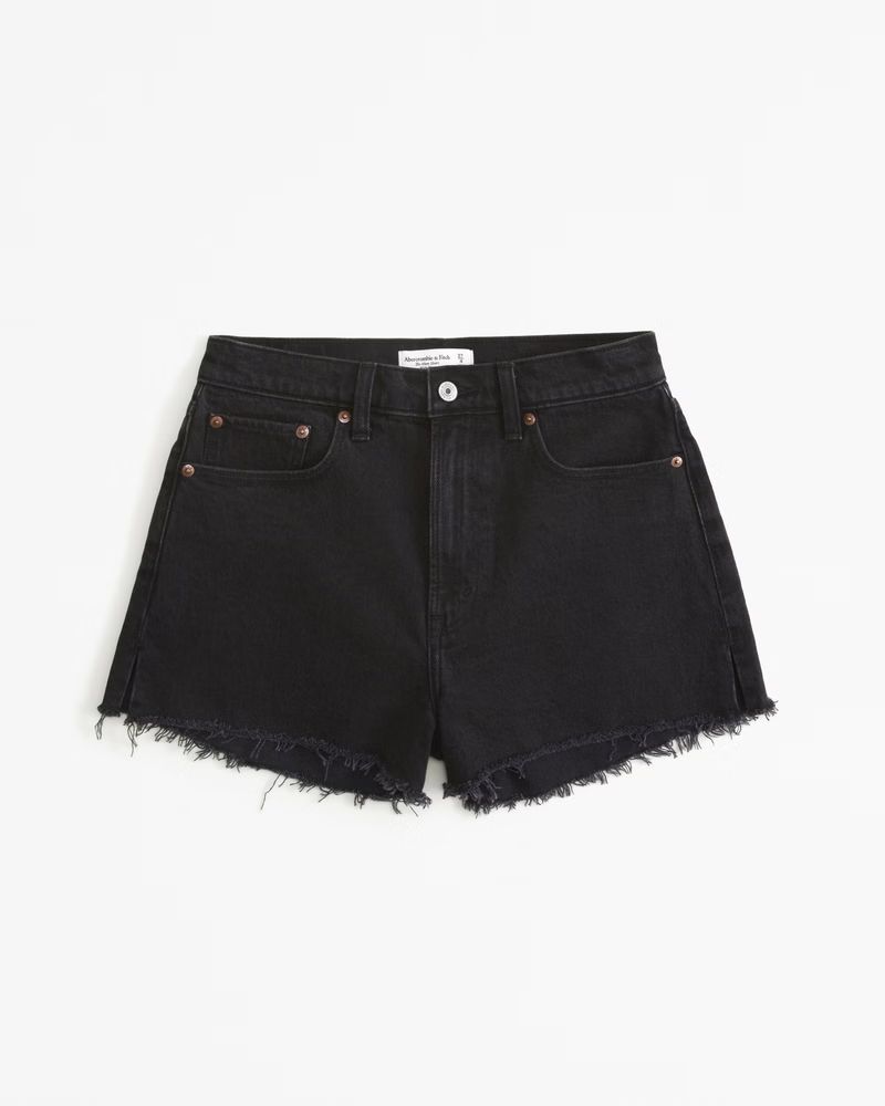 Women's Curve Love High Rise Mom Short | Women's Bottoms | Abercrombie.com | Abercrombie & Fitch (US)