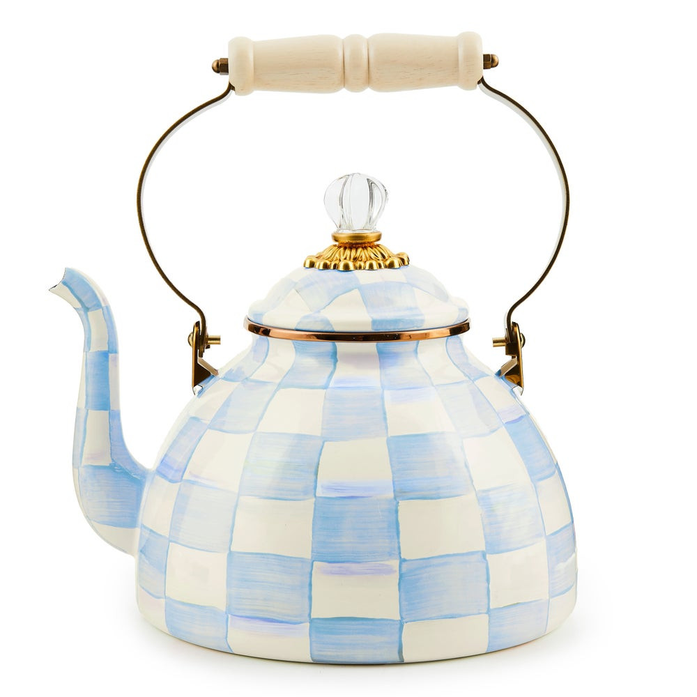 Sky Check 3 Quart Tea Kettle | MacKenzie-Childs