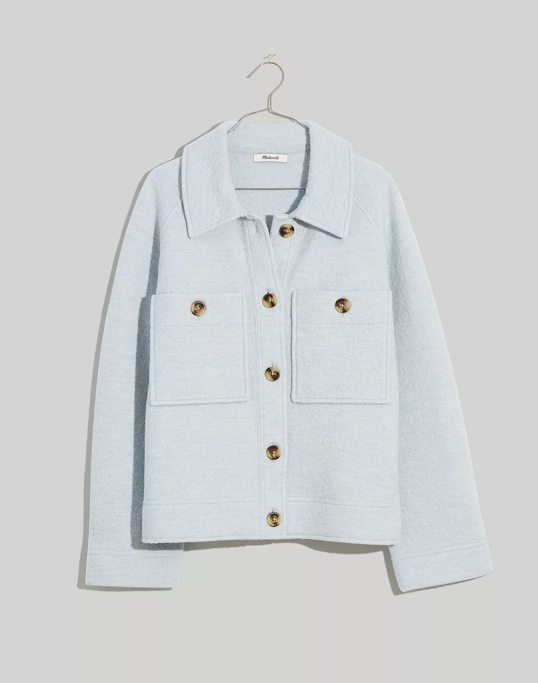 Crop Sweater Shirt-Jacket | Madewell