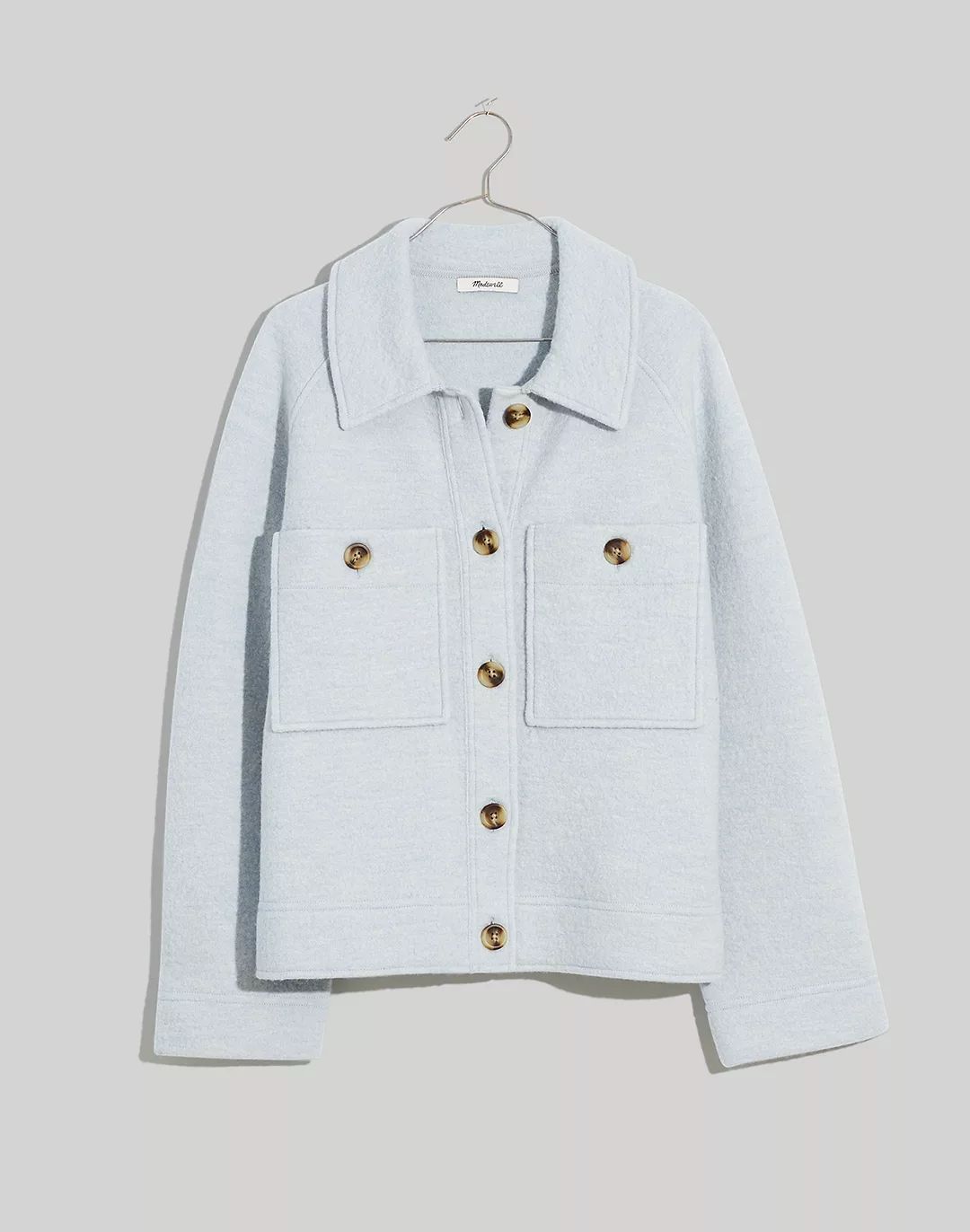 Crop Sweater Shirt-Jacket | Madewell