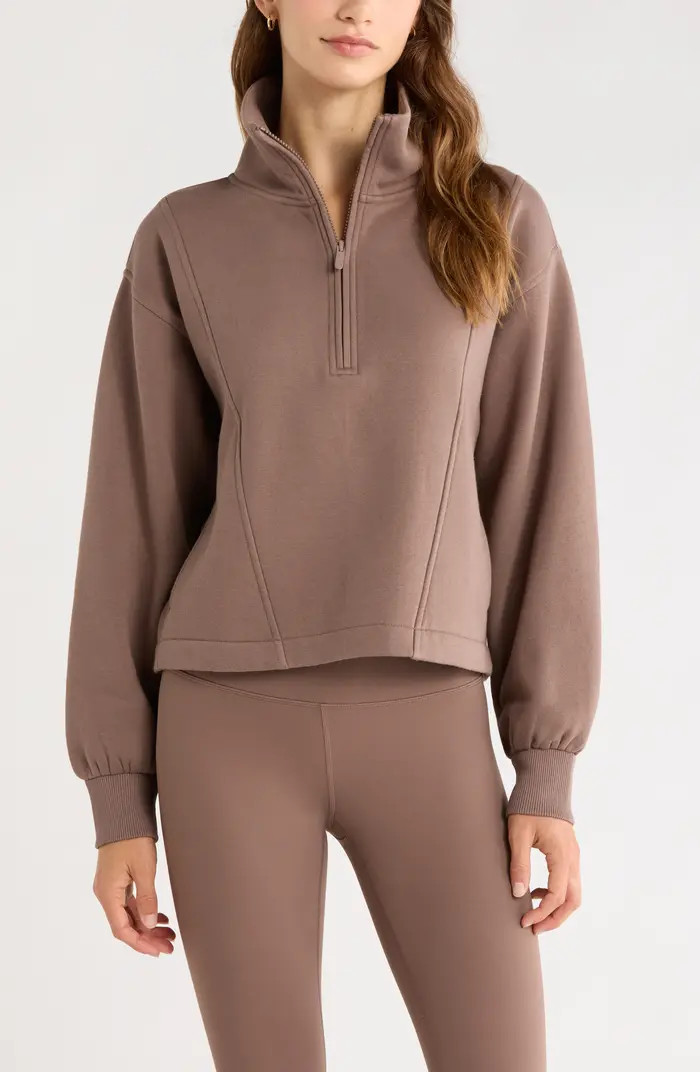 Zella Ultracozy Fleece Half Zip Pullover | Nordstrom | Nordstrom