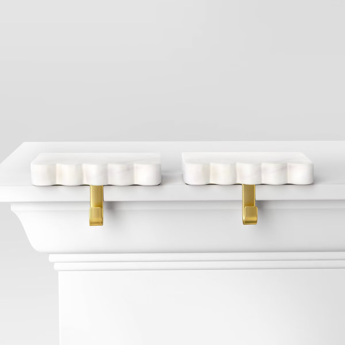 Christmas Set of 2 Marble Stocking Holders White - Threshold™ | Target