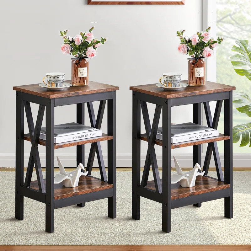 Lam 24.2'' Tall End Table Set (Set of 2) | Wayfair North America