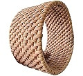 COLORFUL BLING 2Pcs Handwoven Wooden Braided Rattan Knit Cuff Bracelet Natural Bamboo Square Roun... | Amazon (US)