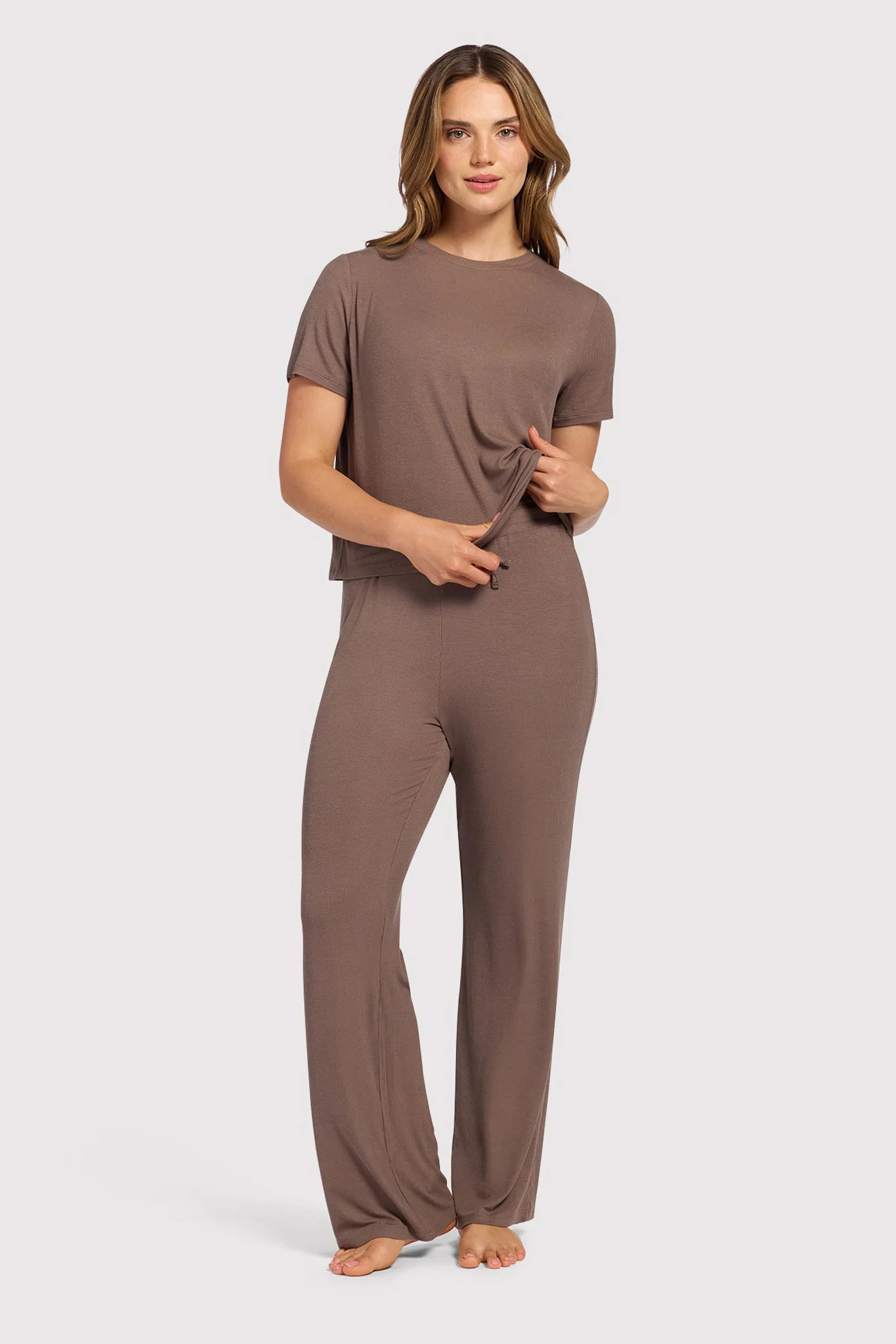 Ribbed Pajama Set | nuuds