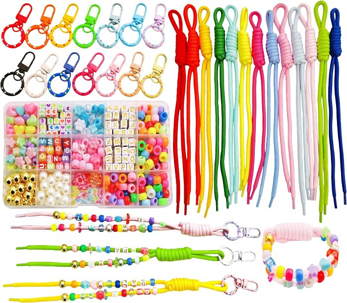 DOFE 440Pcs Beaded Keychain Kit DIY Bag Charm kit for Women. | Amazon (US)