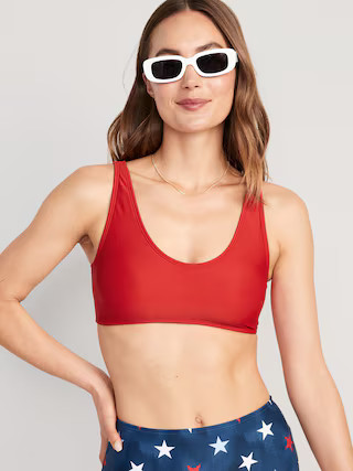 Scoop-Neck Bikini Swim Top for Women | Old Navy (US)