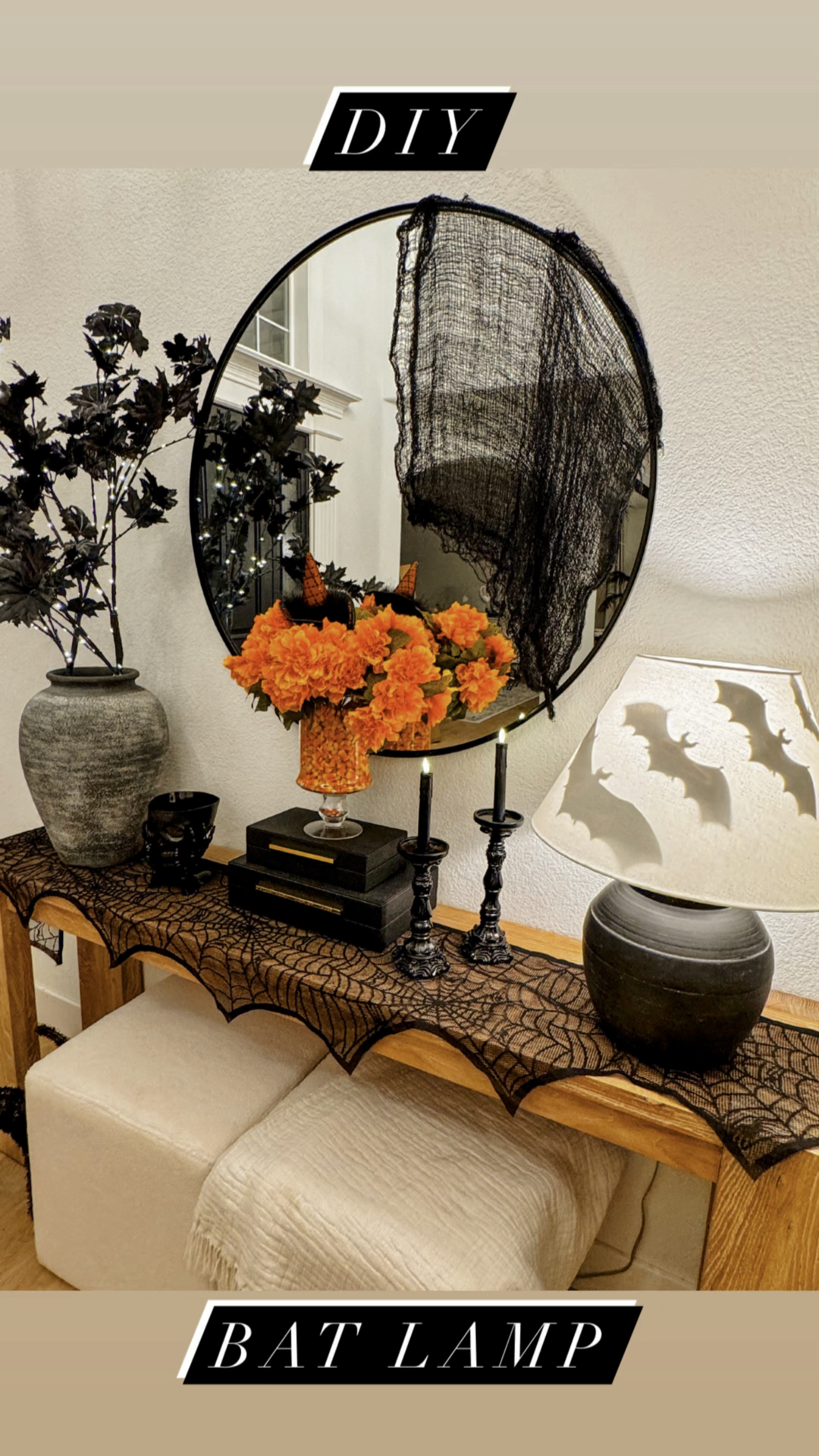 Diy Bat Lamp. Halloween. Halloween Decor. Home Decor. Fall. 

#LTKSeasonal #LTKHome #LTKFallSale