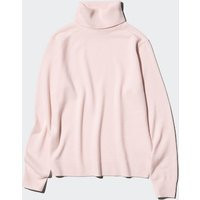 Uniqlo - 100% Cashmere Turtleneck Jumper - Pink | UNIQLO (UK)
