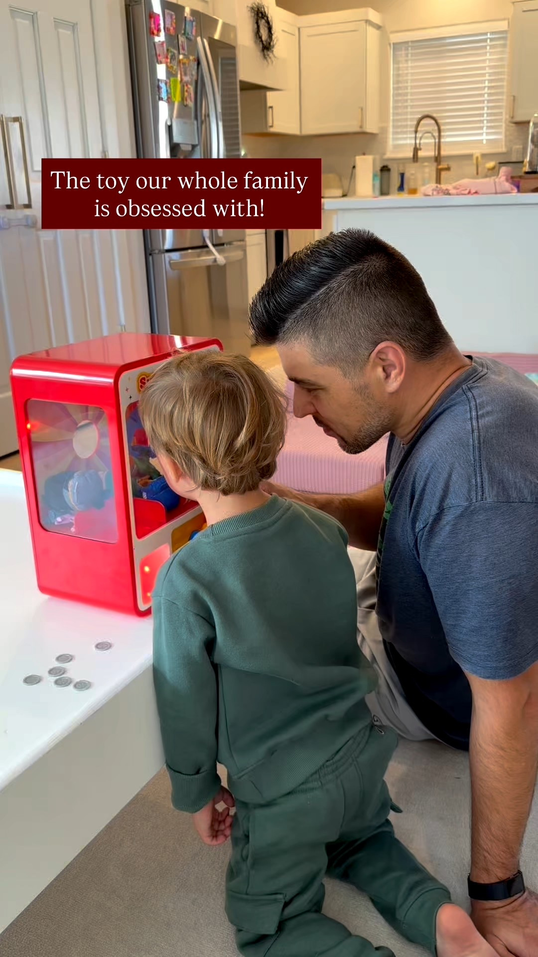 But why is this so much fun?! Our whole family has been obsessed with this toy claw machine! It is so much fun to try and get the prizes and you can any prizes you like! If you can’t tell by my son’s and husband‘s reactions… They haven’t been able to stop playing!

#giftguide #playroom #toddlertoy #toyreview 

#LTKKids #LTKFamily #LTKBaby