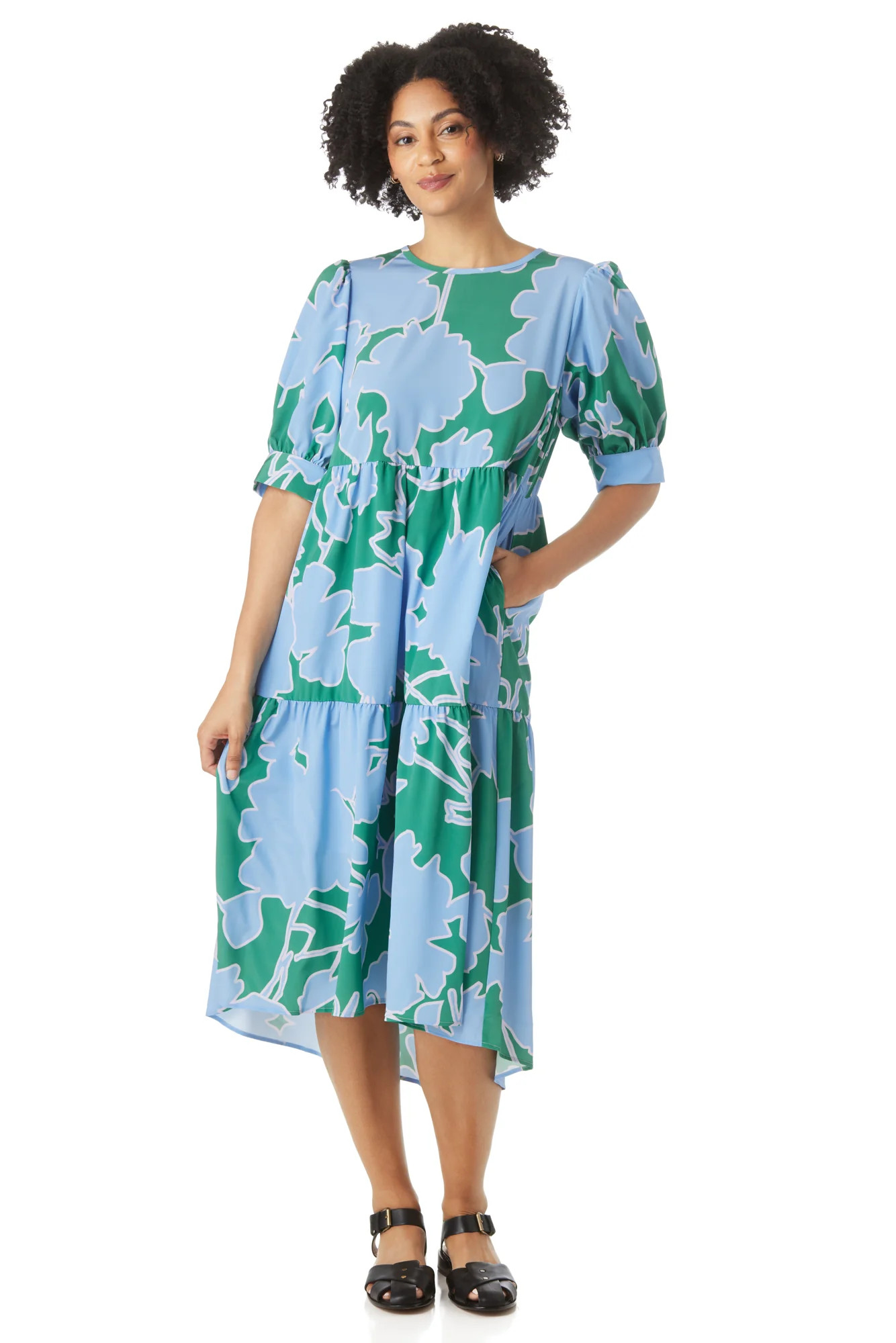 Barrett Dress in Floral Figure | CROSBY by Mollie Burch | CROSBY by Mollie Burch