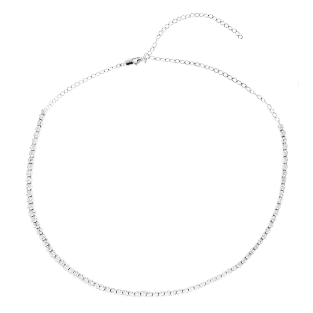 Everleigh Adjustable Diamond Tennis Collar Necklace | RW Fine Jewelry