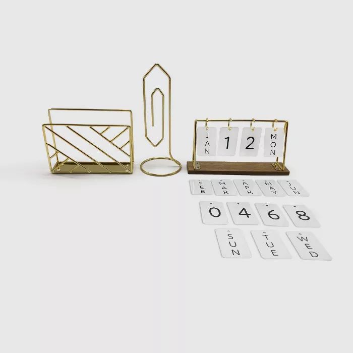 3ct Desk Accessories Gold - Bullseye's Playground™ | Target