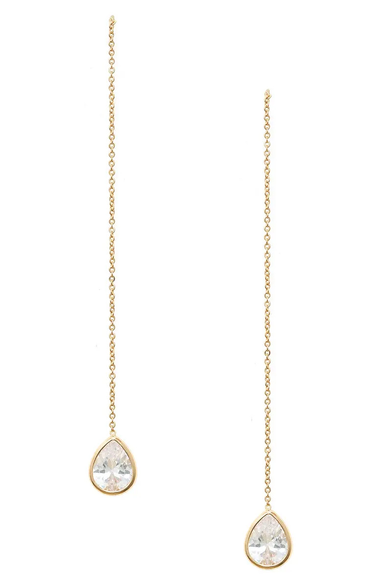 Ettika Crystal Teardrop Linear Drop Earrings | Nordstrom | Nordstrom