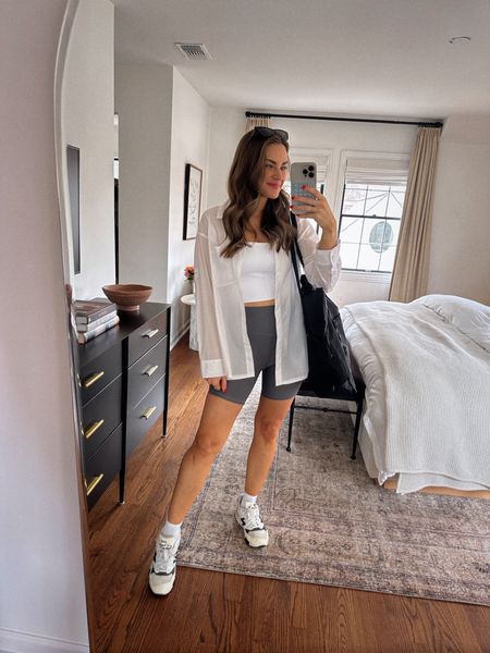 Spring activewear inspo! I'm wearing a size S in everything & my sneakers run TTS.