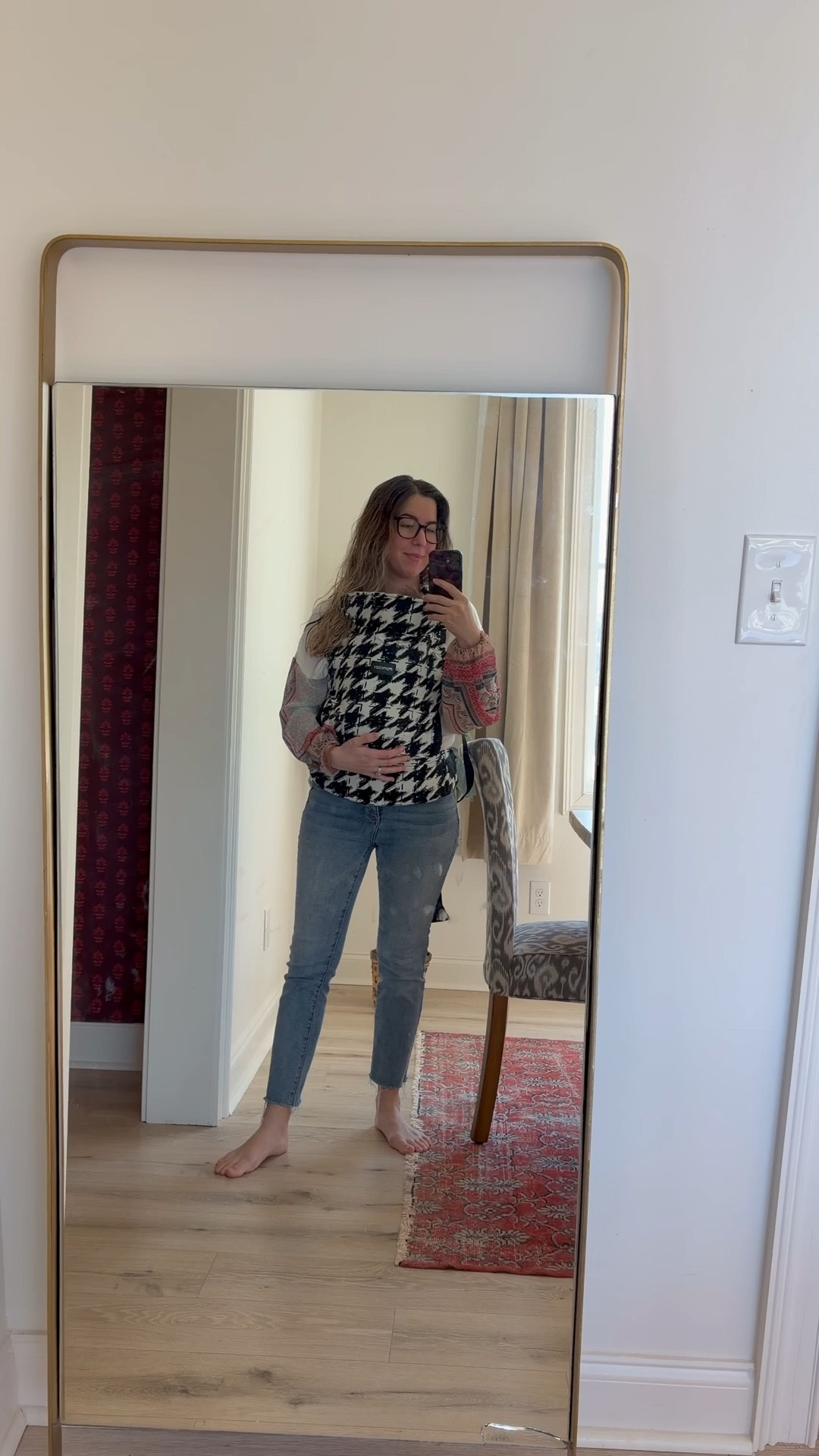 Links below to this baby carrier and our entryway! 

#LTKHome #LTKmomlife