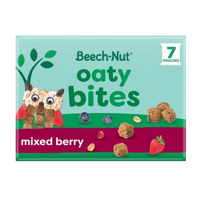 Beech-Nut Oaty Bites Mixed Berry Baby Snack - 4.9oz/7ct: Toddler Snack, Ready to Eat, 12 Months and Up | Target