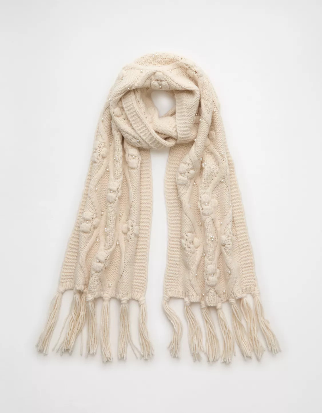 AE Cable Knit Scarf | American Eagle Outfitters (US & CA)