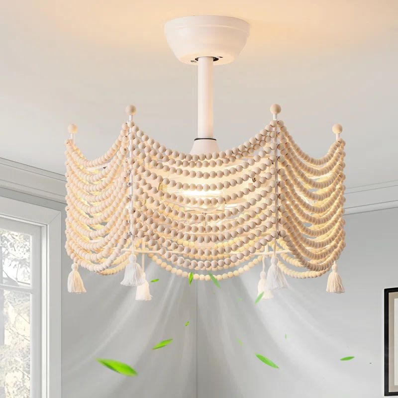 Mell 20" Boho Caged Ceiling Fan with Lights | Wayfair North America
