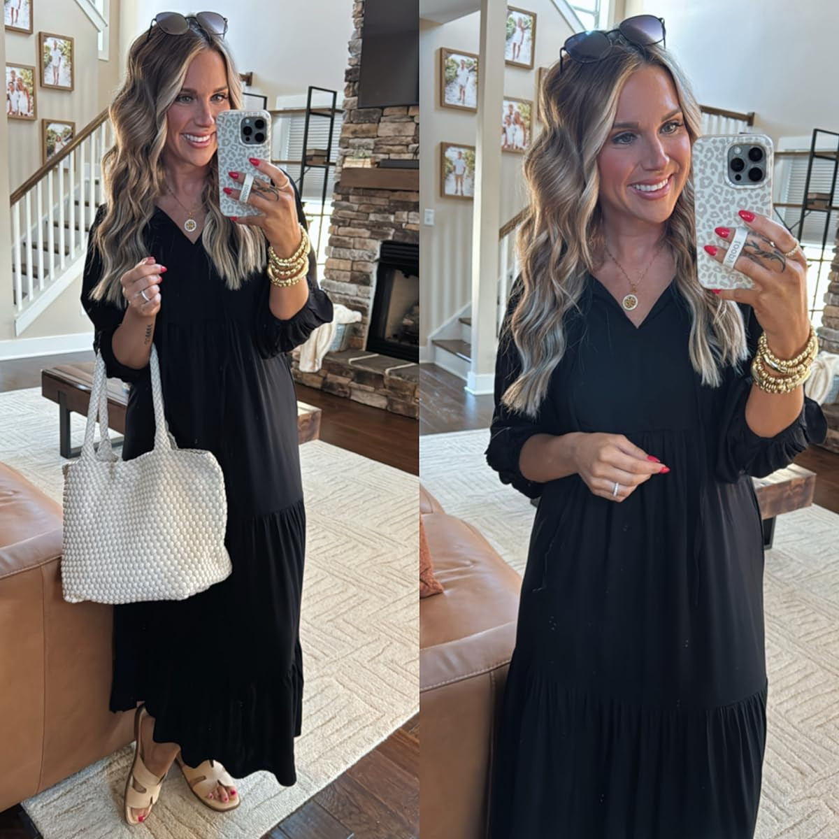 This is one of my most worn and modest loved dresses for Church or any spring event! I'm 5'6 146lbs wearing a size small dress, seamless wireless bra size M (34C), and sandals fit true to size.
 

 #LTKSeasonal #LTKFindsUnder100 #LTKStyleTip