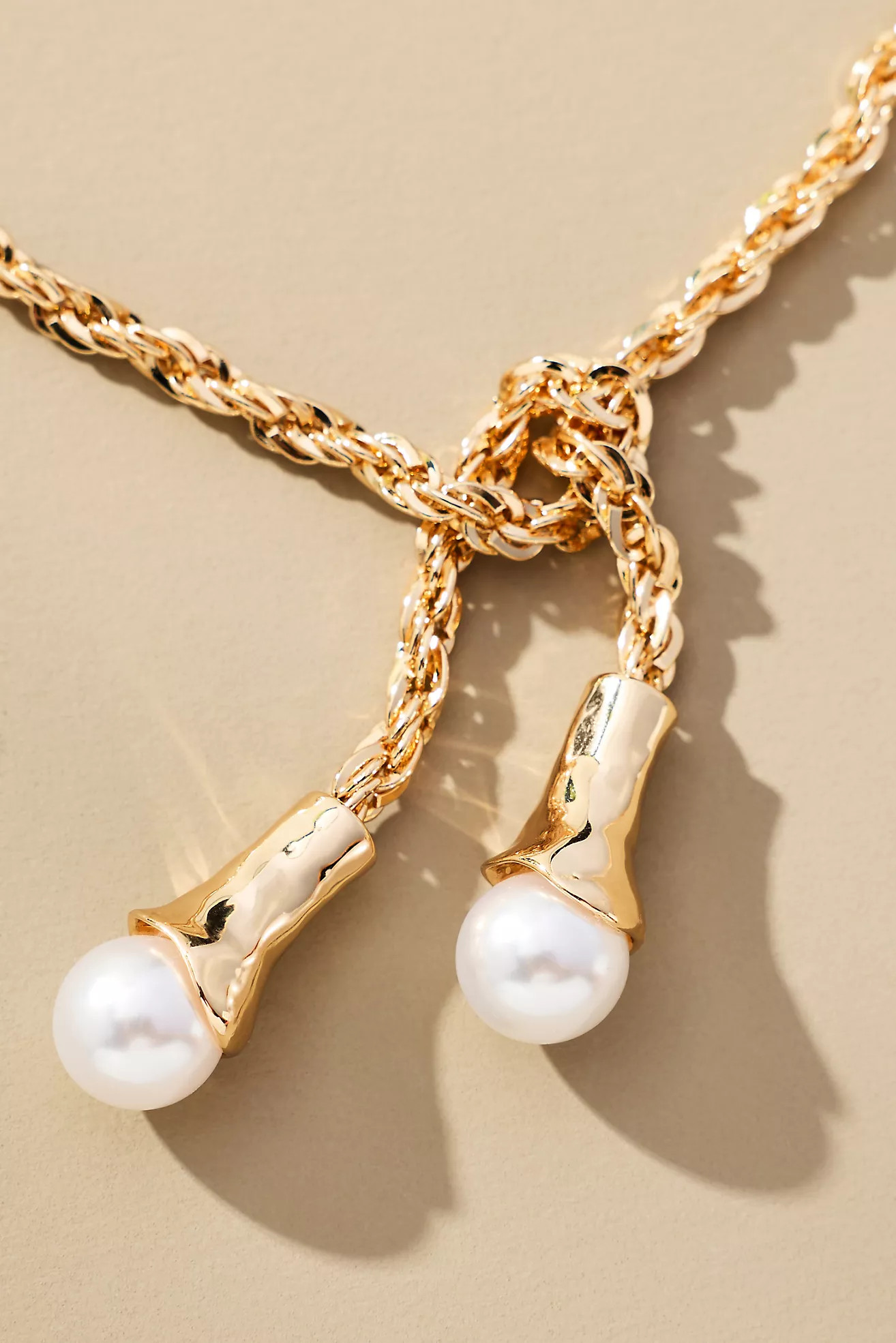 Pearl Pendant Wrap Necklace | Anthropologie (US)
