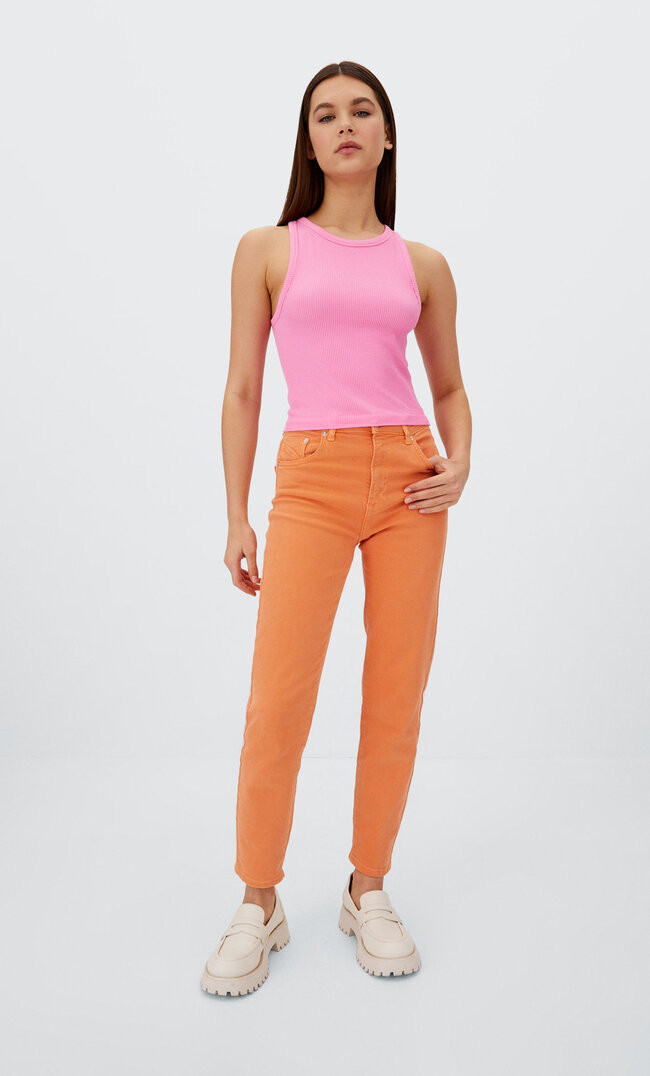 Seamless racer top - Women's fashion | Stradivarius United Kingdom | Stradivarius (UK)