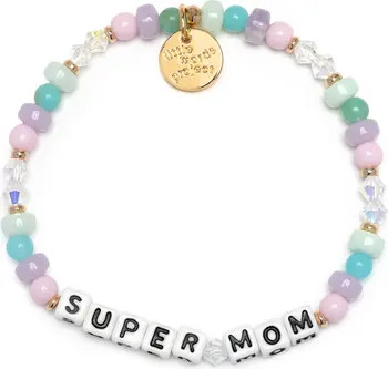 Little Words Project Super Mom Beaded Stretch Bracelet | Nordstrom | Nordstrom