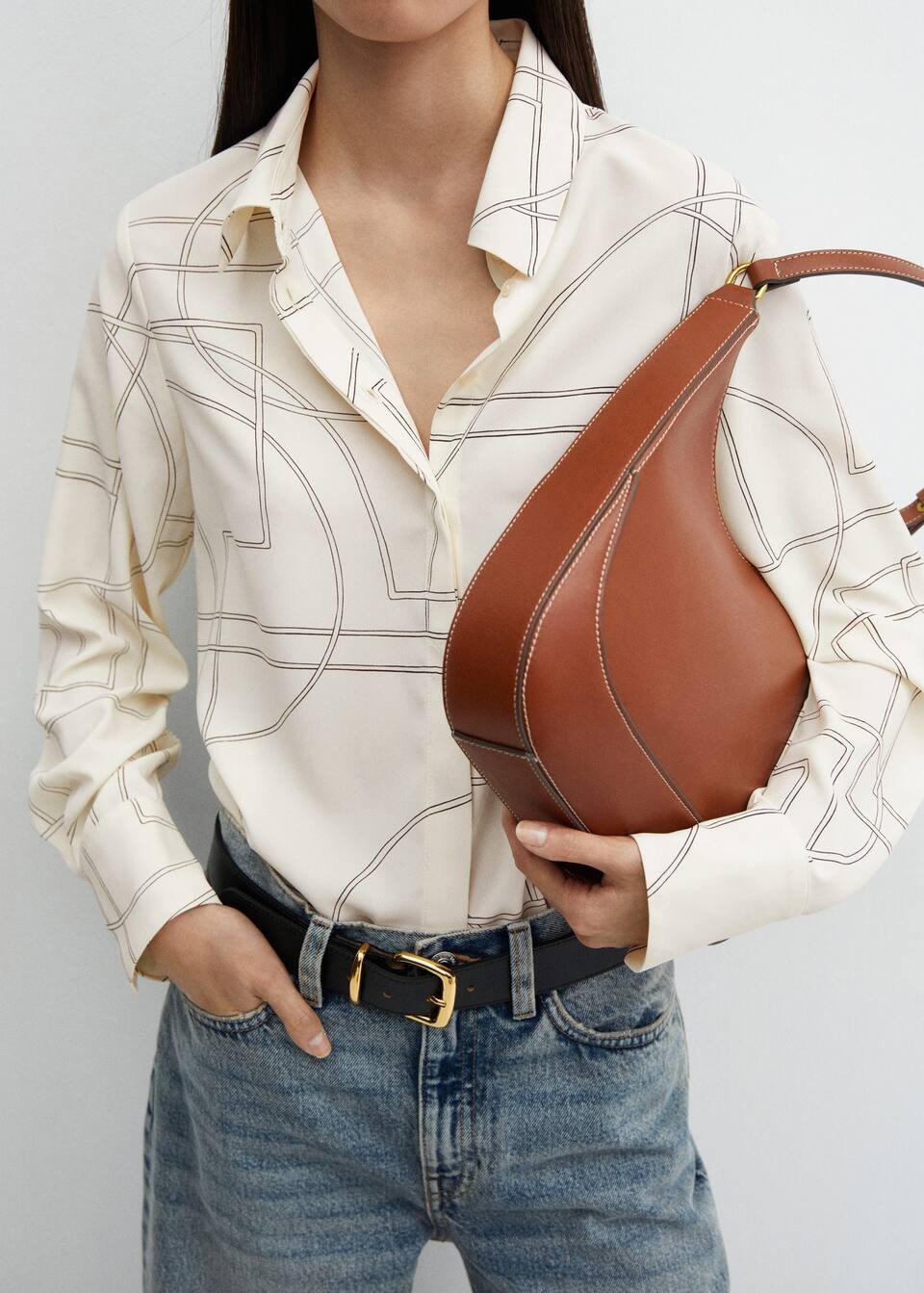 Regular flowy shirt -  Women | Mango USA | MANGO (US)