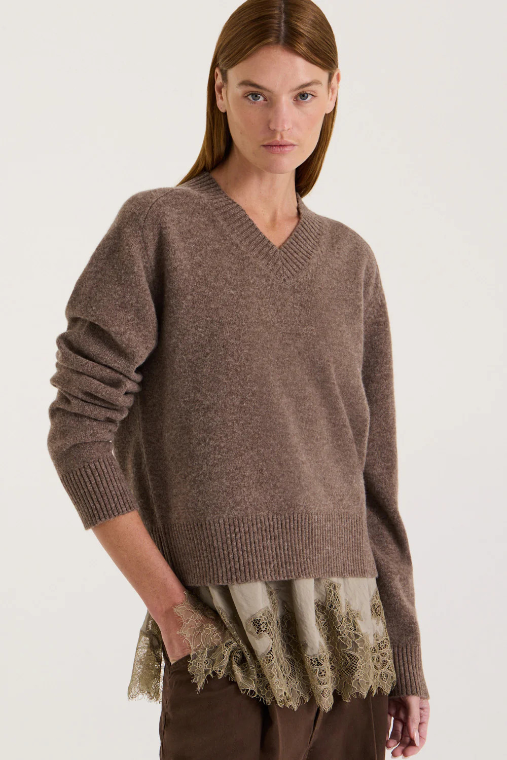 Ines V Neck Jumper | Henne