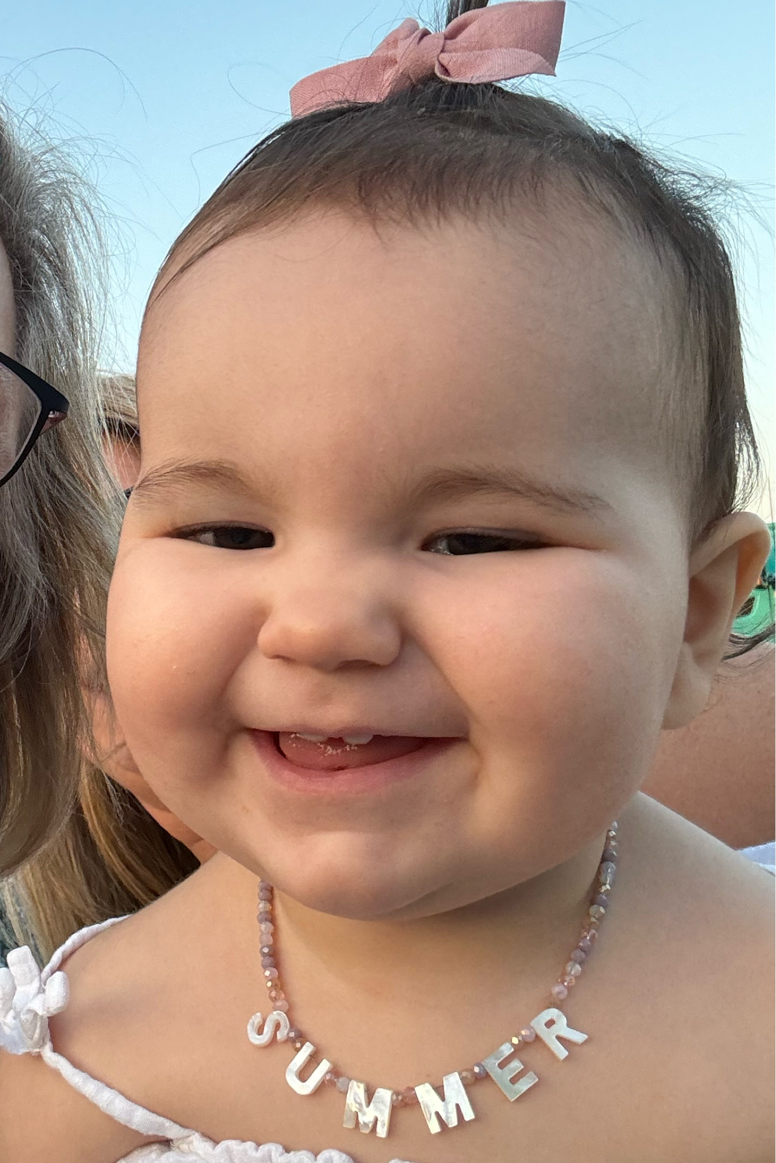 Adorable necklace with adjustable chain! Comes in 3 sizes too (kid, teen and adult). They are super well made and beautiful IRL. Harper has one too that matches! Comes in other color beads too! This is the ballet. 

#LTKbaby #LTKkids #LTKGiftGuide