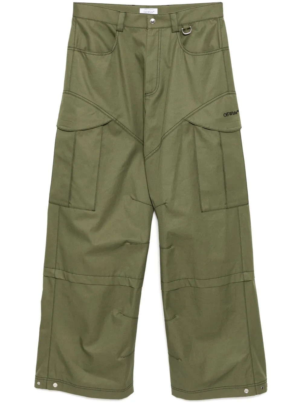 Off-White military cargo pants - Green | Farfetch Global