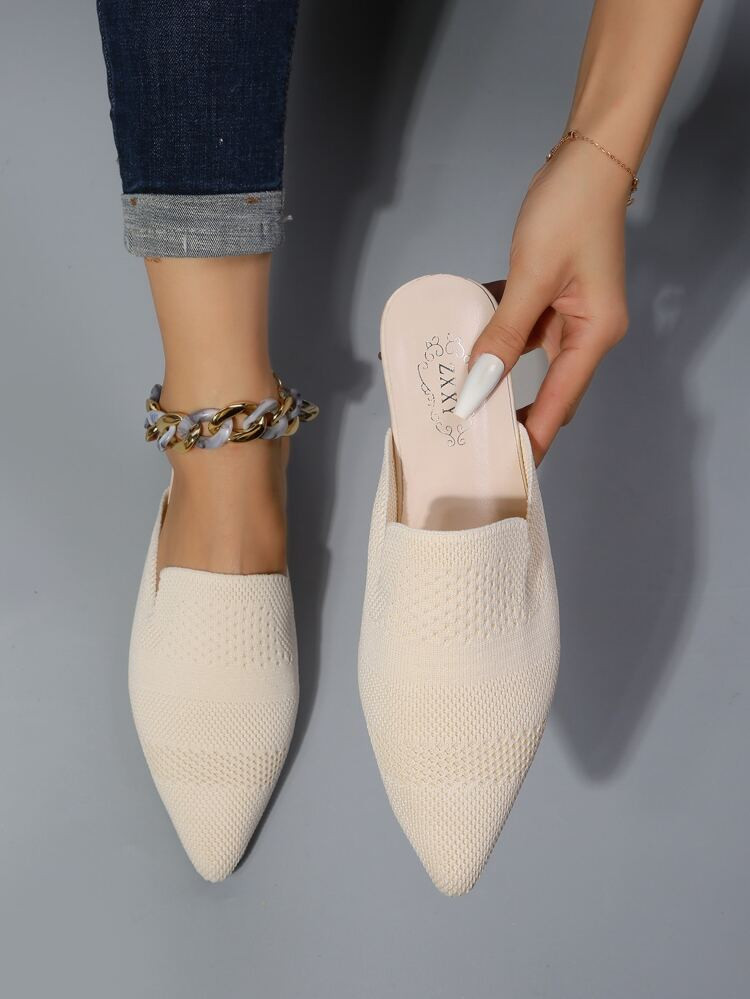 Point Toe Flat Mules | SHEIN