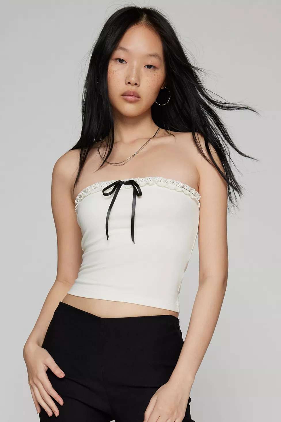 Kimchi Blue Lina Sailor Bow Tube Top | Urban Outfitters (US and RoW)