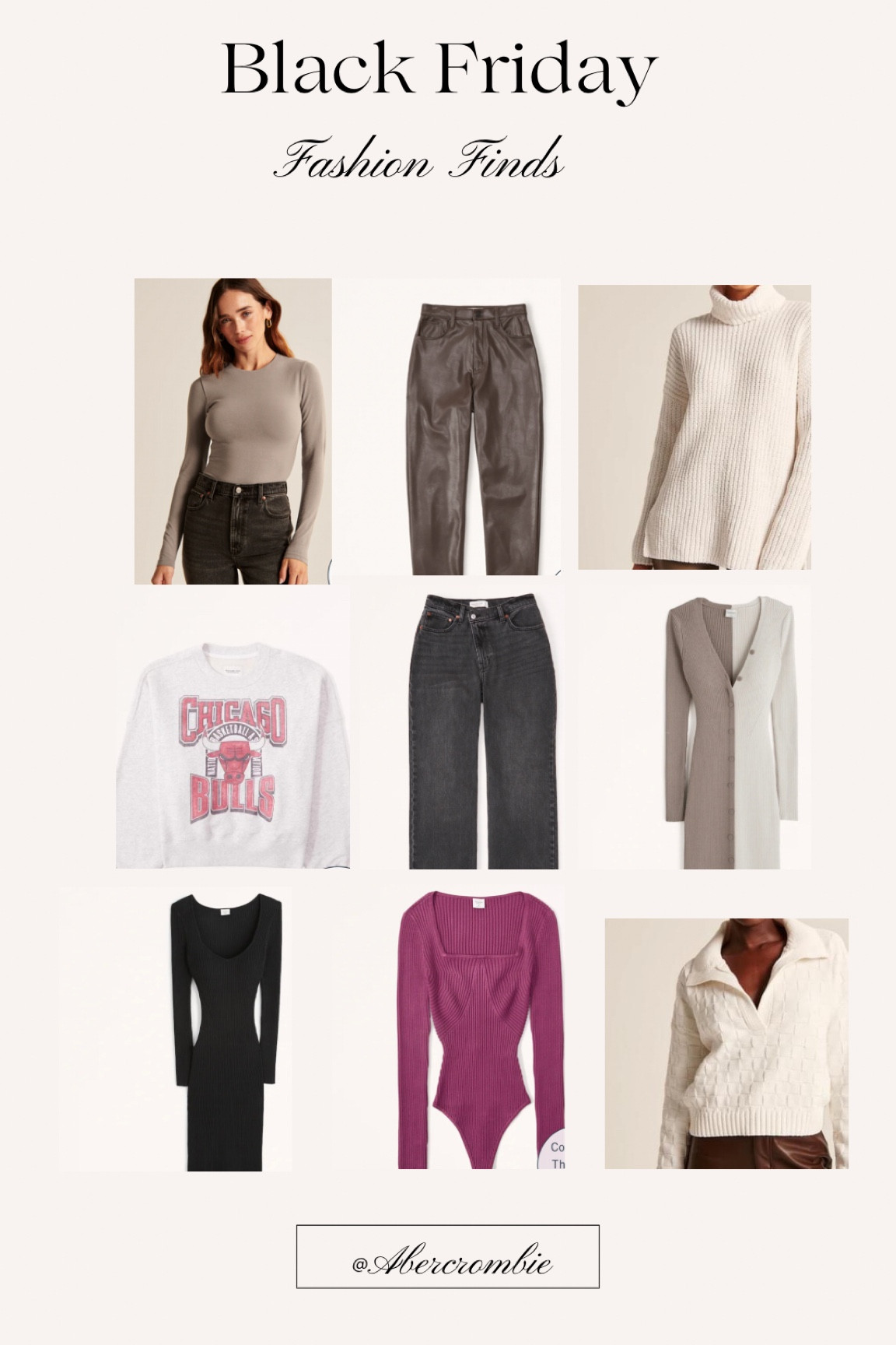 My top picks from Abercrombie during the Black Friday 30% off sale! 

All of these would be great to gift someone or gift yourself 😉

A&F hands down has the BEST jeans & bodysuits! The quality is always a 10/10! 

I’m typically a size 16 in jeans (33) and an XL in bodysuits. 

#LTKHoliday #LTKGiftGuide #LTKCyberweek